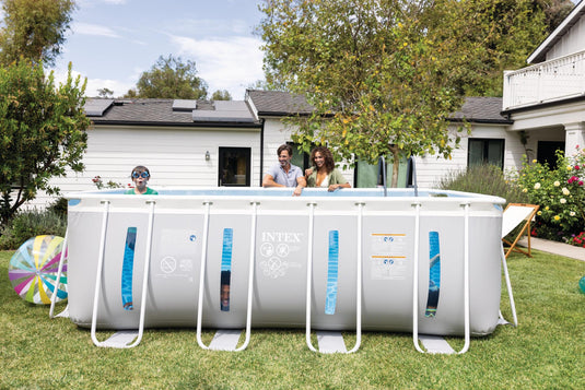 Intex® Prism Frame Rectangular Pool + 3 Cabana Tubes Bundle