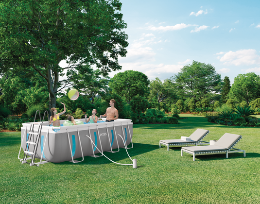 Intex® Prism Frame Rectangular Pool + 3 Cabana Tubes Bundle