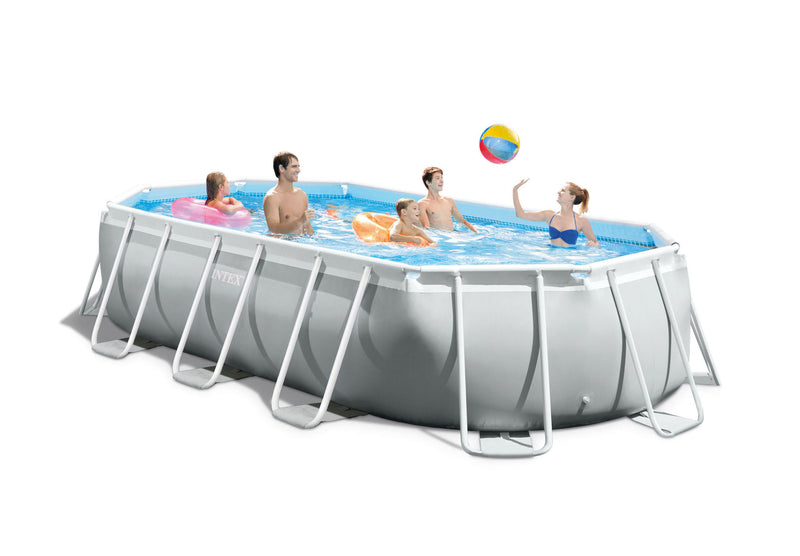 Load image into Gallery viewer, Intex® 5.03m x 2.74 x 1.22m Prism Frame Oval Pool Set
