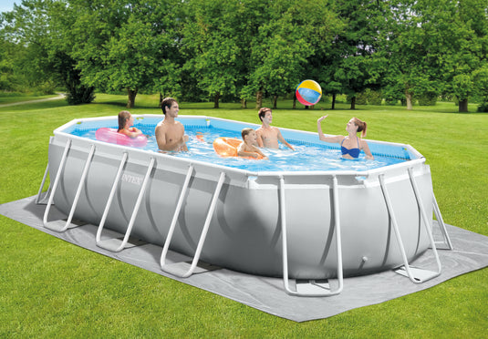 Intex® 5.03m x 2.74 x 1.22m Prism Frame Oval Pool Set