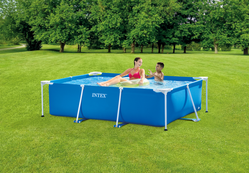 Load image into Gallery viewer, Intex® 2.2m X 1.5m X 0.6m Rectangle Pool + 530 GPH Cartridge Filter Pump

