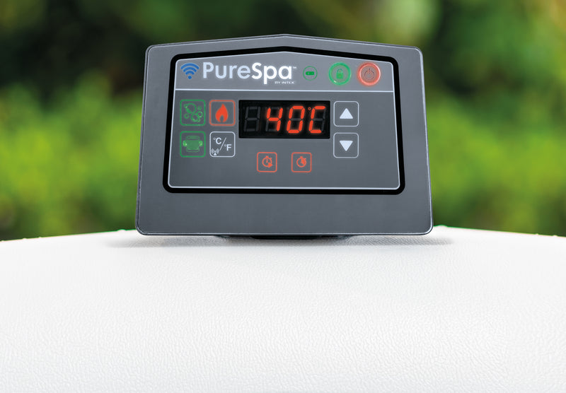Load image into Gallery viewer, Intex® PureSpa Greywood Deluxe Inflatable Hot Tub Set
