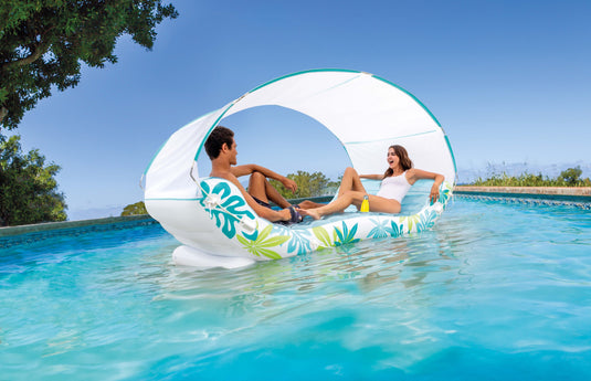 Intex® Inflatable Tropical Sea Lounge Mattress - Blue