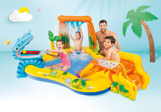 Intex® Dinosaur Inflatable Play Center With Slide