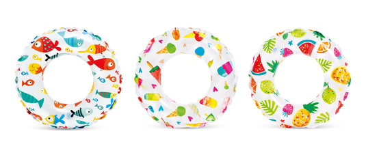 Intex® Lively Print Inflatable Swim Rings