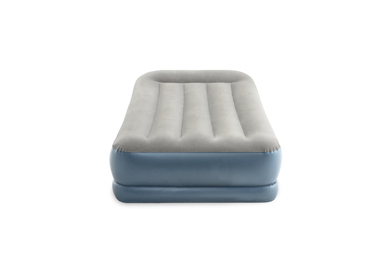 Load image into Gallery viewer, Intex® Single Pillow Rest Mid-Rise Airbed With Built In Electric Pump 99cm x 1.91m x 30cm
