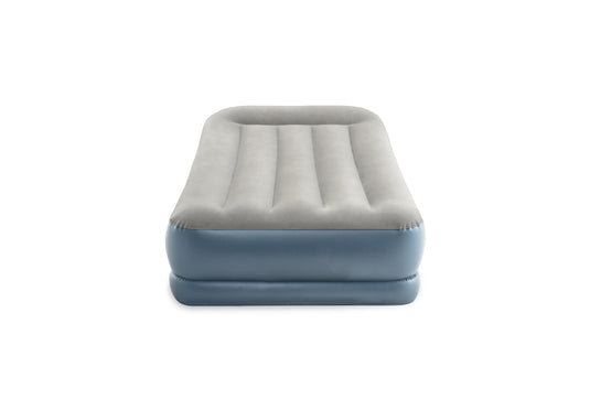 Intex® Single Pillow Rest Mid-Rise Airbed With Built In Electric Pump 99cm x 1.91m x 30cm