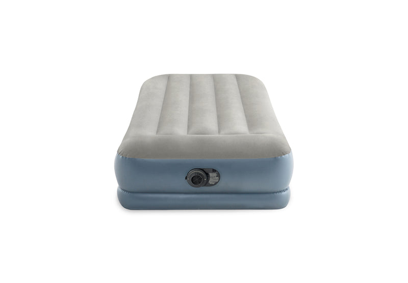 Load image into Gallery viewer, Intex® Single Pillow Rest Mid-Rise Airbed With Built In Electric Pump 99cm x 1.91m x 30cm
