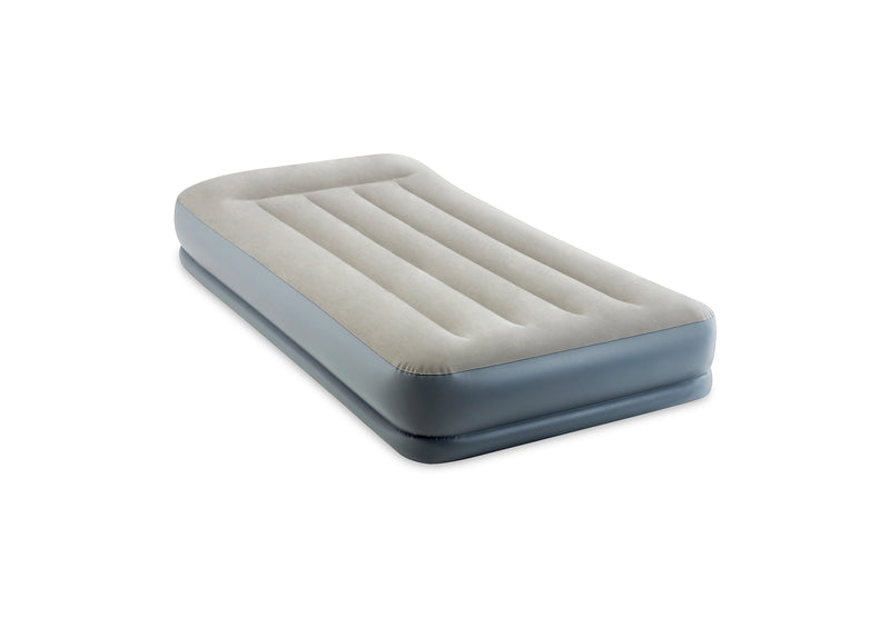 Load image into Gallery viewer, Intex® Single Pillow Rest Mid-Rise Airbed With Built In Electric Pump 99cm x 1.91m x 30cm
