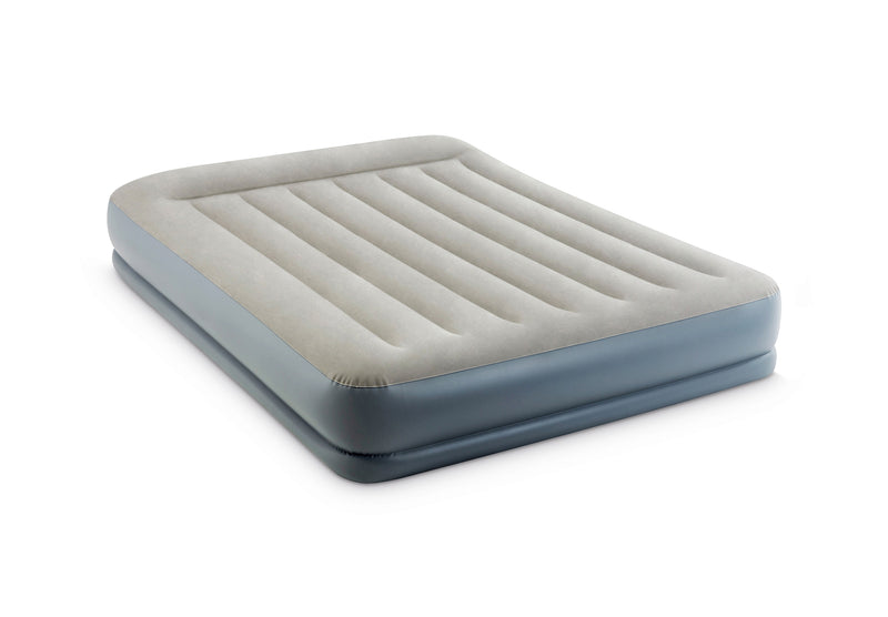 Load image into Gallery viewer, Intex® Queen Pillow Rest Mid-Rise Airbed Standard with Fibre-Technology™ and Built In Pump 1.52m x 2.03m x 30cm
