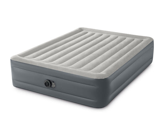 Intex® Dura-Beam Queen Essential Rest Airbed With Built-In-Pump 1.52m x 2.03m x 46cm