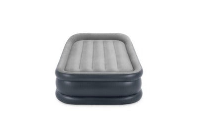 Load image into Gallery viewer, Intex Twin Deluxe Pillow Rest Airbed with Fiber Tech &amp; Built In Pump

