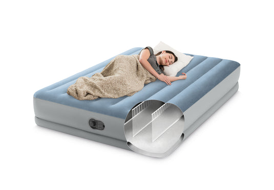 Intex® Queen Dura-Beam Comfort Airbed With Fastfill USB Pump 1.52m x 2.03m x 36cm