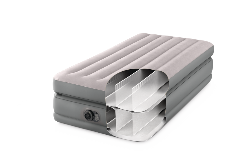Load image into Gallery viewer, Intex® Comfort Elevated Single Airbed with Built-In Pump 99cm x 1.91m x 51cm
