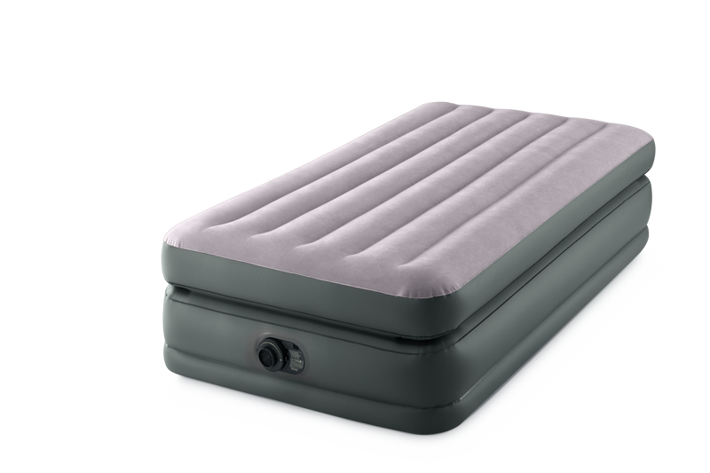 Load image into Gallery viewer, Intex® Comfort Elevated Single Airbed with Built-In Pump 99cm x 1.91m x 51cm
