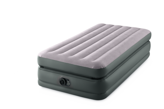 Intex® Comfort Elevated Single Airbed with Built-In Pump 99cm x 1.91m x 51cm