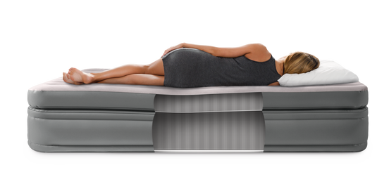 Intex® Queen Comfort Elevated Airbed With Fiber Technology 1.52m x 2.03m x 51cm