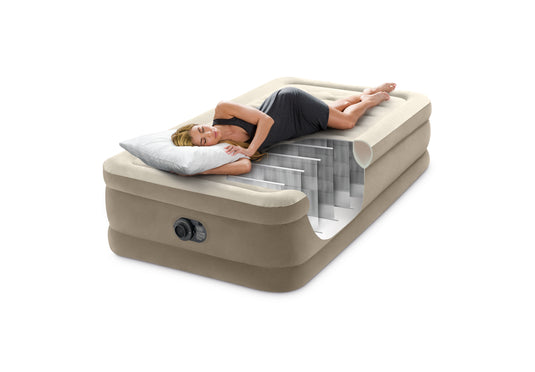 Intex® Single Ultra Plush Airbed With Fiber-Technology 99cm x 1.91m x 46cm