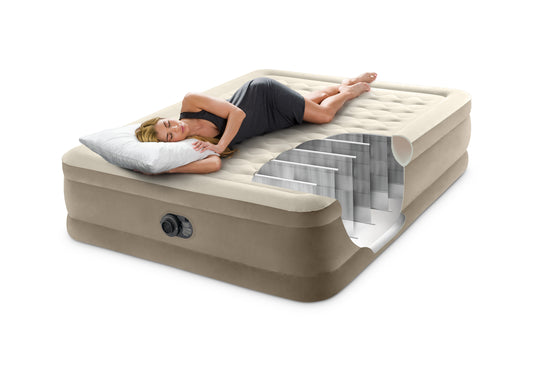 Intex® Queen Ultra Plush Airbed with Fiber Tech 1.52m x 2.03m x 46cm