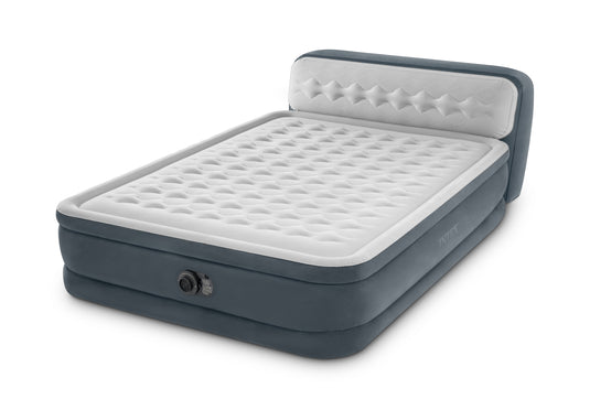 Intex® Dura-Beam Deluxe Ultra Plush Headboard Queen Airbed with Built-In Pump 1.52m x 2.36m x 86cm