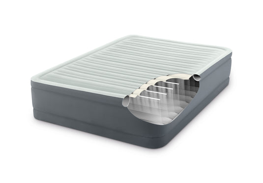 Intex® Queen Premaire I Elevated Airbed With Built-In-Pump 1.52m x 2.03m x 46cm