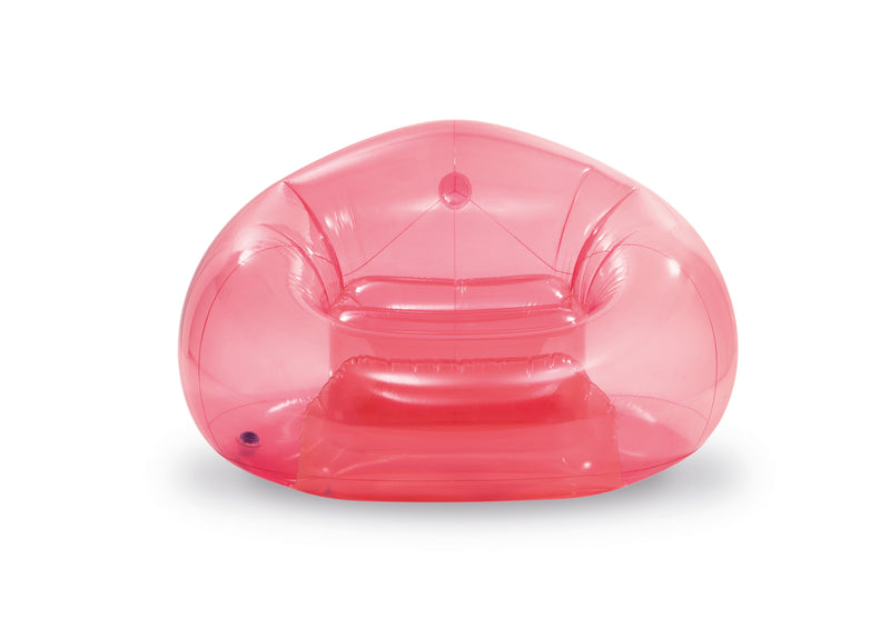 Load image into Gallery viewer, Intex® Transparent Pink Beanless Bag Chair
