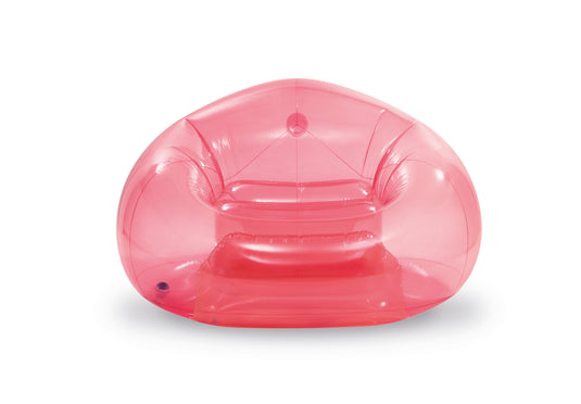 Intex® Transparent Pink Beanless Bag Chair