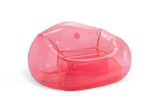 Intex® Transparent Pink Beanless Bag Chair