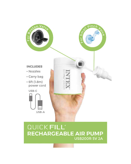 Load image into Gallery viewer, Intex® Quickfill USB200R Rechargeable Air Pump
