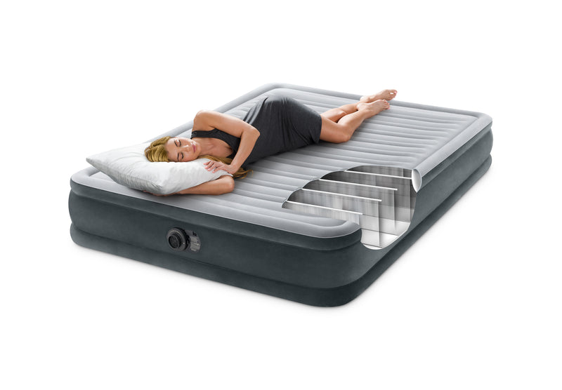 Load image into Gallery viewer, Intex® Queen Dura Mid Rise Air Bed With Built in Pump 1,52m x 2.03m x 33cm
