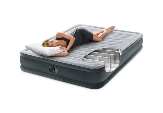 Intex® Queen Dura Mid Rise Air Bed With Built in Pump 1,52m x 2.03m x 33cm