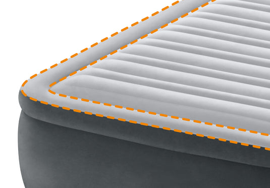 Intex® Queen Dura Mid Rise Air Bed With Built in Pump 1,52m x 2.03m x 33cm