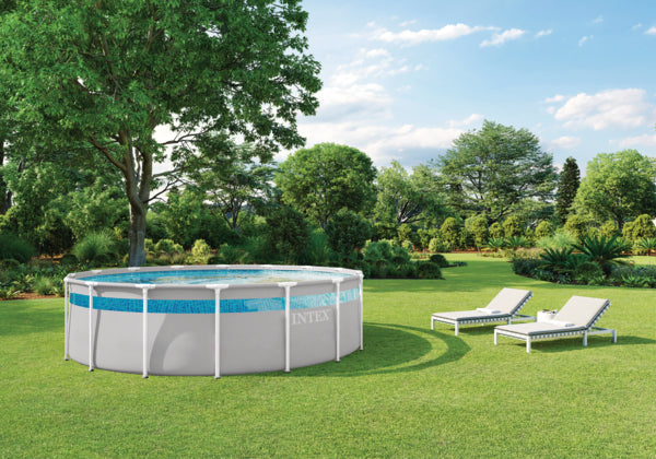 Load image into Gallery viewer, Intex® 4.88m x 1.22m Prism Frame Clearview Premium Pool Set
