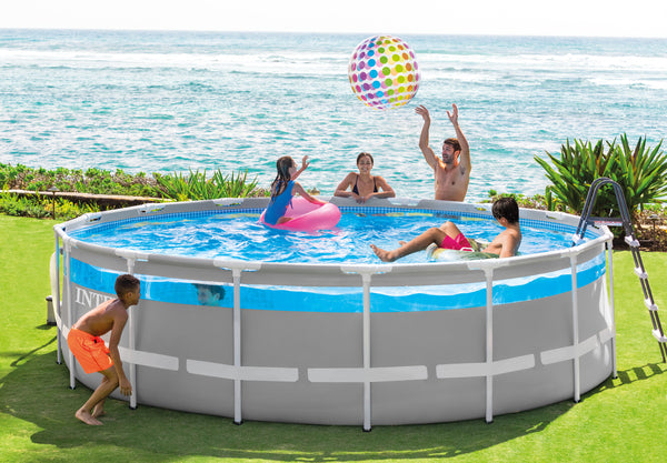 Load image into Gallery viewer, Intex® 4.88m x 1.22m Prism Frame Clearview Premium Pool Set
