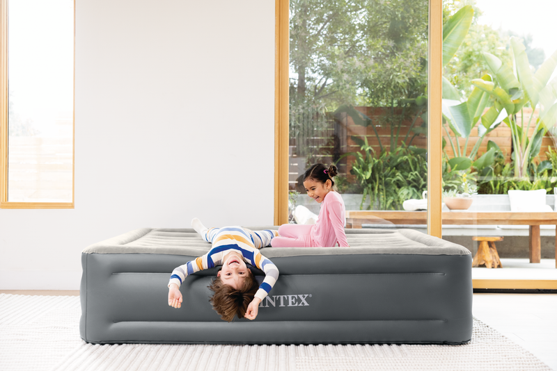 Load image into Gallery viewer, Intex® Dura-Beam Queen Essential Rest Airbed With Built-In-Pump 1.52m x 2.03m x 46cm
