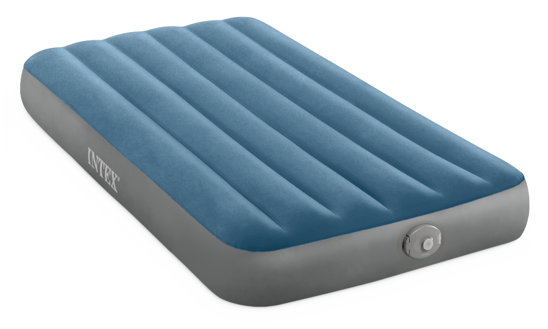 Load image into Gallery viewer, Intex® Dura-Beam Prestige Downy Single Airbed With Removable Pump 99cm x 1.91m x 25cm
