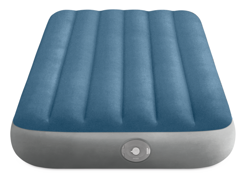 Load image into Gallery viewer, Intex® Dura-Beam Prestige Downy Single Airbed With Removable Pump 99cm x 1.91m x 25cm
