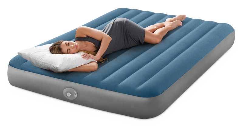 Load image into Gallery viewer, Intex® Dura-Beam Prestige Downy Queen Airbed With Removable Pump 1.52 x 2.03m x 25cm
