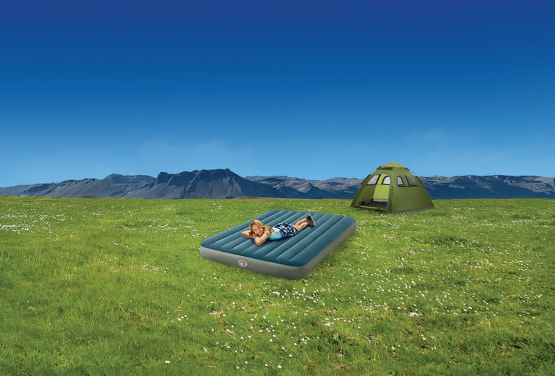 Load image into Gallery viewer, Intex® Dura-Beam Prestige Downy Queen Airbed With Removable Pump 1.52 x 2.03m x 25cm
