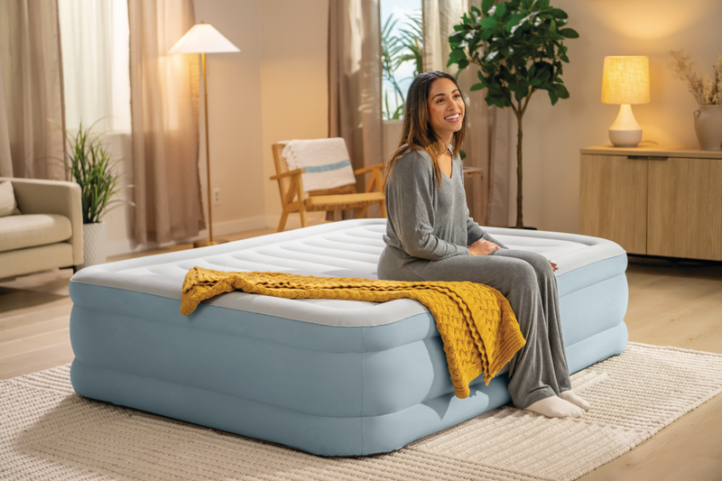 Load image into Gallery viewer, Intex® Queen Premium Comfort Airbed W/Fiber-Tech RP 1.52 x 2.03m x 46cm
