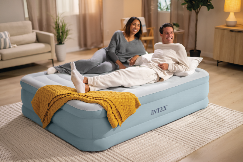 Load image into Gallery viewer, Intex® Queen Premium Comfort Airbed W/Fiber-Tech RP 1.52 x 2.03m x 46cm
