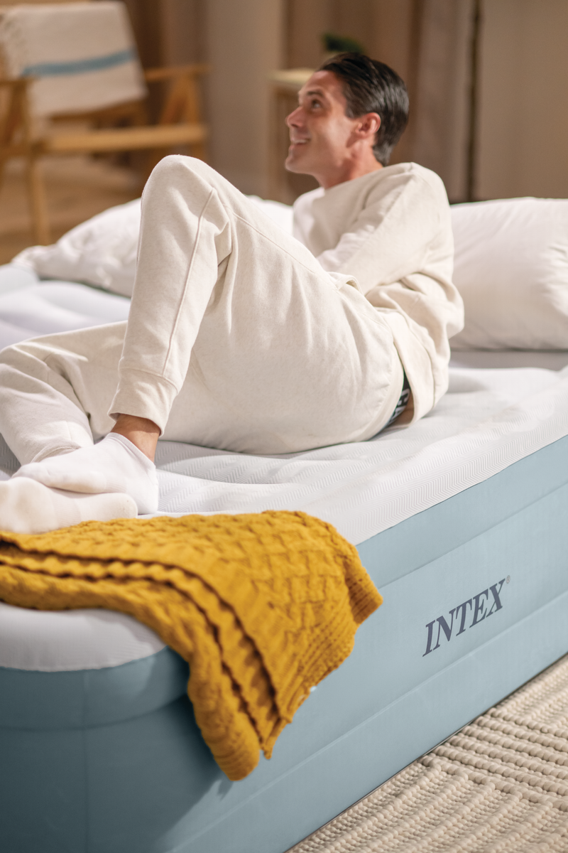 Load image into Gallery viewer, Intex® Queen Premium Comfort Airbed W/Fiber-Tech RP 1.52 x 2.03m x 46cm
