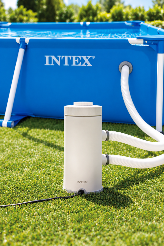 Intex® 2.2m X 1.5m X 0.6m Rectangle Pool + 530 GPH Cartridge Filter Pump