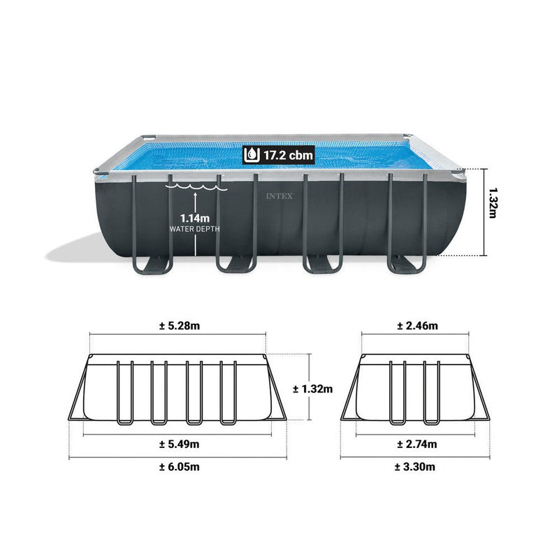 Load image into Gallery viewer, Intex® 5.49M X2.74M X1.32M Ultra Xtr Rectangular Pool Set
