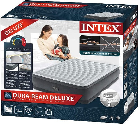 Intex® 46Cm Queen Comfort Plush Airbed With Fiber Technology
